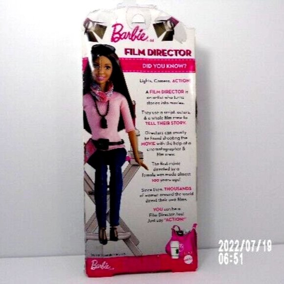 Barbie CAREERS FILM DIRECTOR Nikki Doll CCP53 Movie Set 2014 Mattel - Picture 2 of 2
